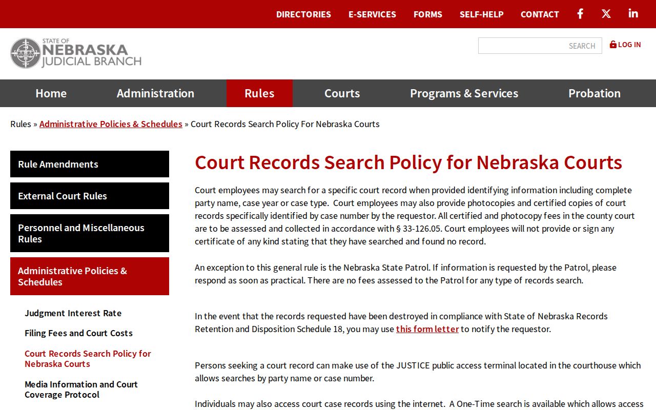 Morrill County civil docket clerk and public terminal access