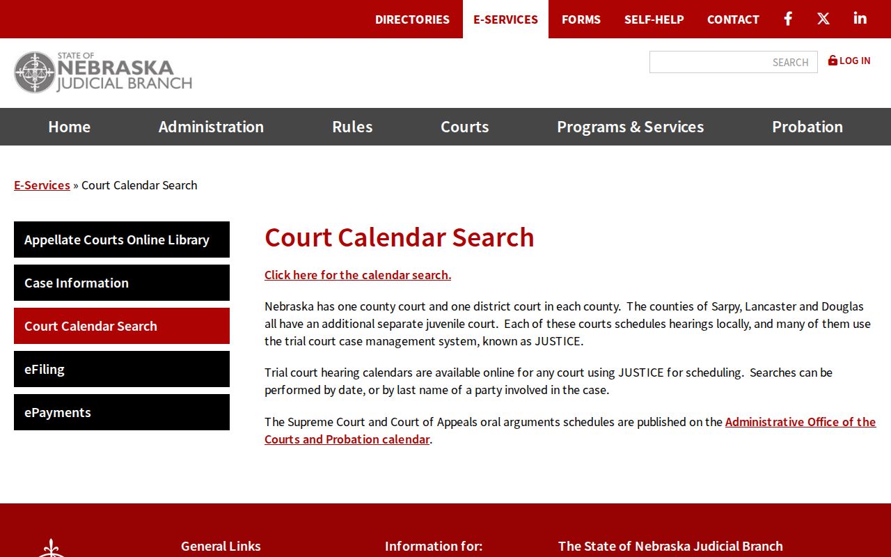 Morrill County court dates official calendar explanation