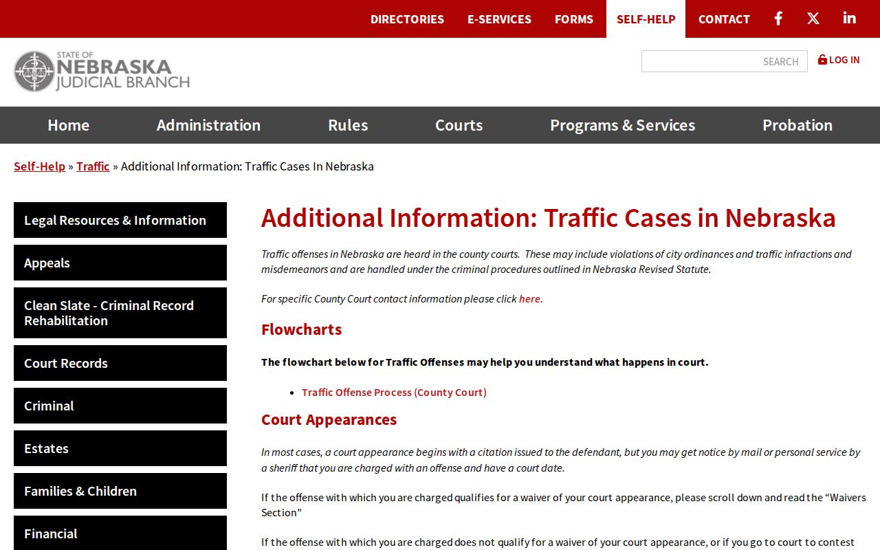 Morrill County traffic ticket reference for official Nebraska traffic guidance